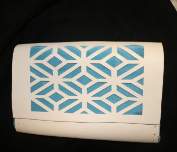 White Turquoise Clutch